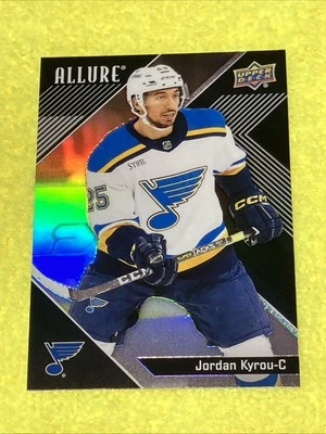 Jordan Kyrou 2024-25 Upper Deck Allure Hockey Black Rainbow #76 - Image 1 of 2