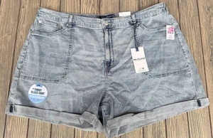 Wallflower Tomboy Relaxed Short Taglia 24W Blu Denim Nuovo Con Etichette Eco-Friendly - Foto 1 di 7