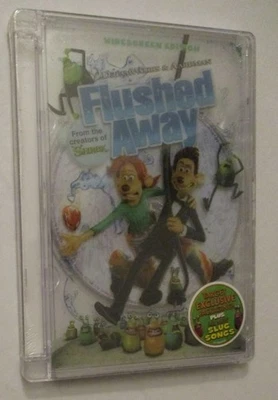 Flushed Away DVD 2007 Target Exclusive NEW SEALED Dreamworks Slug Songs OOP Foto 1 de 4