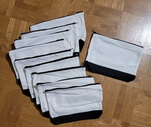10 Stück Canvas Beutel - Mehrzwecktasche mit Reißverschluss, DIY Basteln Dekorieren - Bild 1 von 4
