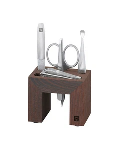 Zwilling Twinox Spa Bad Station Thermo-Eschenholz braun 5-tlg. Beauty Maniküre - Picture 1 of 1