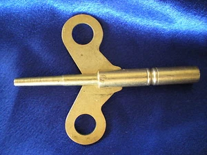 Brass Double End Key For Gustav Becker 400 Day / Anniversary Clocks Made In USA - Picture 1 of 1
