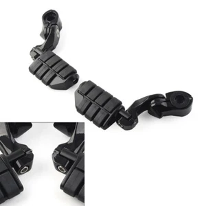 1-1/4" Highway Engine Guard Short Angled Foot Pegs Mount For Harley Iron XL NEW - Picture 1 of 7