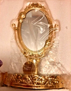 BANDEJA ESPEJO ORO PRINCESA DISNEY CUERPO DE BAÑO FUNCIONA NUEVO EN CAJA ORIGINAL BELLE ROSE - Imagen 1 de 3