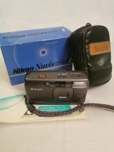 Nikon Nuvis Mini i Vintage Film Camera 25mm Black 1:4 macro - Picture 1 of 10