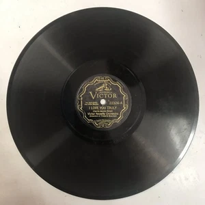 I Love You Truly Love Sends A Little Gift Of Roses 10” 78RPM Record MediaGnu - Picture 1 of 12