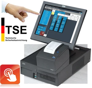 TSE BLITZKASSE GASTRO RESTAURANT IBM KASSE 15" 38cm TOUCHSCREEN DRUCKER KA01 - Bild 1 von 1