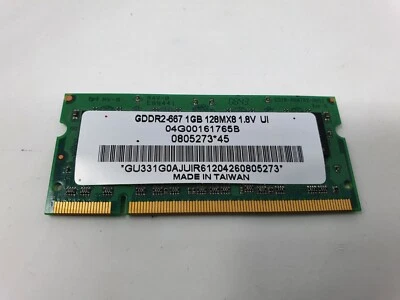 Asus Eee PC 904HD RAM Memory 1GB DDR2 -667 128Mx8 04G00161765B Fully working - Image 1 of 4