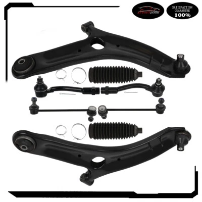 Brazo de control de extremo de barra estabilizadora delantera 8 piezas con rótulas para Kia Soul 2010-2013 Foto 1 de 4