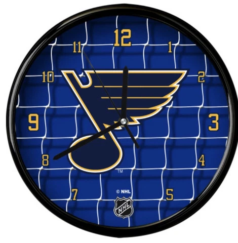 St Louis Blues Round Wall Clock NHL  Office Cave Memory Company NEW Cover