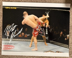 Matt "Hammer" Hamill signed 11x14 UFC PHOTO autographed RIT Wrestling - Picture 1 of 1