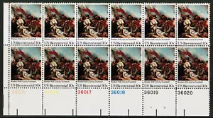 US USA Sc# 1564 MNH FVF PL# BLOCK Battle Bunker Hill Art John Trumbull - Picture 1 of 1