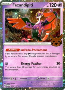 Fezandipiti - 096/167 - Cosmos Holo Rare Trick or Trade 2024 Pokémon Card - NM/M - Picture 1 of 1