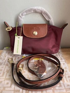 Longchamp Mini Cosmetic Pouch Bag With Strap - Picture 1 of 5