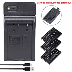 NP-60 Battery or USB Charger for CREATIVE CAS101 Labs Vado HD Camera MP3, DX7630 - Picture 1 of 51