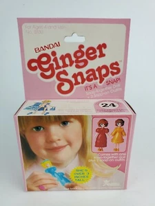 Vintage 1981 Bandai Ginger Snaps #24 snap-together doll 3" New in Pink Box - Picture 1 of 8