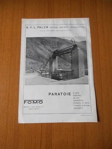1960 DIGA DEL LAGO VENINA PARATOIA AUTOMATICA A VENTOLA FALCK COSTRUZIONE ENERGI - Foto 1 di 1