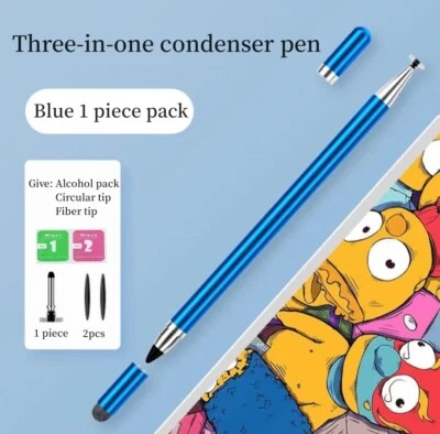3 in 1 Universal Stylus Pen For Mobile Tablet Capacitive Touch Screen Pencil New - Image 1 of 4