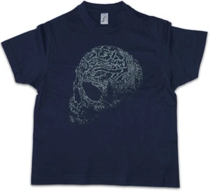 ORNAMENT SKULL I Kids Boys T-Shirt Dead Tattoo Art Rockabilly Skeleton Artist - Picture 1 of 1