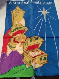 Christmas Yard Flag, A Star Shall Guide Them - Picture 1 of 3