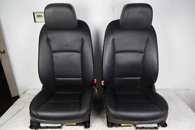 2011-2013 BMW F10 528i 535i 550i Front Seat Pair Black Dakota Leather Heated OEM Foto 1 de 4