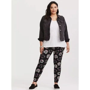 Leggings Storm Trooper Torrid Star Wars neri floreali 4 4xl - Foto 1 di 14