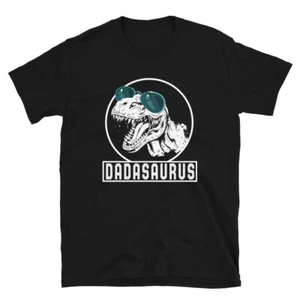 Daddasaurus Dad Dinosaur Fahter Rex Family Matching Gift Unisex T-Shirt - Picture 1 of 11