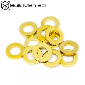 100 pz/lotto Lavatrici Piatte Ottone Shim 8x5x1mm/10x5x1mm Collare Metallo - Foto 1 di 5