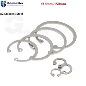 Internal Circlips Retaining Rings for Bores CirClip 8mm - 150mm Stainless Steel - Picture 1 of 16