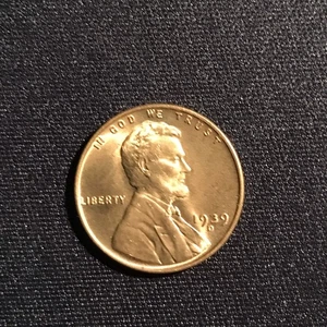 1939 D WHEAT CENT BU FULL RED BRILLIANT UNCIRCULATED - Picture 1 of 2