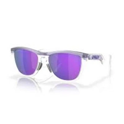 New Oakley OO9289-0155 FROGSKINS HYBRID Sunglasses Matt Lilac-Clear/Prizm Violet - Image 1 of 3