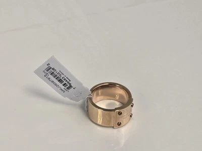 Anillo Michael Kors Talla 7 Oro Rosa Logo Placa Para Mujer Talla 8 Nuevo $118 Foto 1 de 4