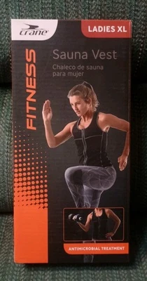 Chaleco Sauna Crane Fitness Damas Talla XL Nuevo Antimicrobiano Gimnasio Entrenamiento Nuevo en Caja Foto 1 de 4