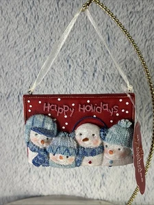 Kohl’s St. Nicholas Square Happy Holiday Snowmen Christmas Ornament - Picture 1 of 6