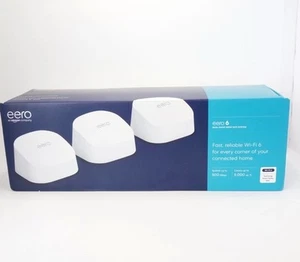Amazon eero 6 mesh wifi extender - Add up to Coverage 1,500 sq. ft. of Wi-Fi 6 - Picture 1 of 8
