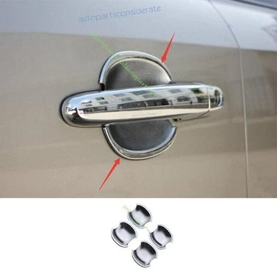 Cubierta de taza de cuenco de puerta lateral exterior cromada brillante para Hyundai Tucson 05-2008 2009 Foto 1 de 4