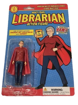 Nancy Pearl Librarian 4" Action Figure Doll Accoutrements 2017 Every Day Heroes - Image 1 of 3