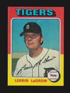 Topps Large #116 1975 Lerrin LaGrow Detroit Tigers casi nuevo B - Imagen 1 de 2