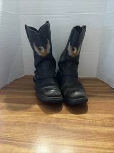 Harley Davidson XElement Herren 11/12? Motorrad Reitstiefel schwarz Leder - Bild 1 von 20