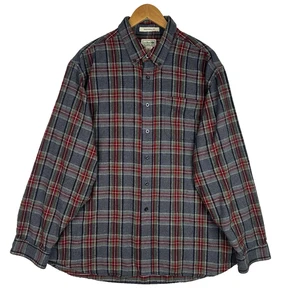 L.L. Bean Mens Flannel Shirt XL Regular Traditional Fit Plaid Button Down Cotton - Picture 1 of 14