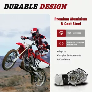 Para Moto LIFAN 125cc 4 Tiempos Embrague Manual Motor 4UP Dirt Pit Bike - Imagen 1 de 12