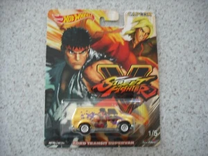 2018 HOT WHEELS DIE CAST STREET FIGHTER FORD TRANSIT VAN CAPCOM CAR 1 - Picture 1 of 3