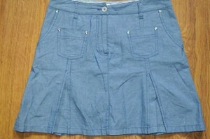 Daily Sports Golf Skort Skirt with Attached Shorts Chambray Womens SIZE 4 - Picture 1 of 10
