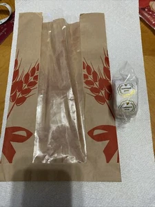 Kraft Paper Bread Loaf Bag with Clear Window 100ct. With Stickers, Other Pastry - Picture 1 of 3