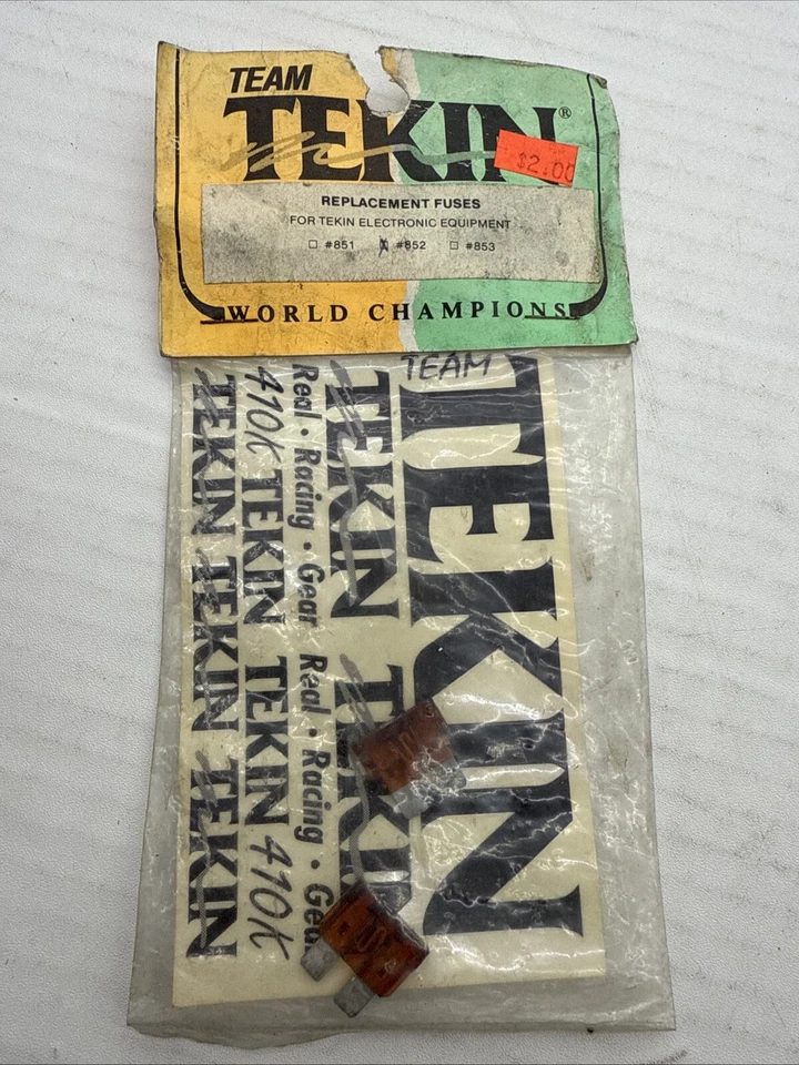 Tekin Vintage RC Car Part # 852 Replacement Fuses 7.5amps for Tekin Peak Ch F15 - Image 1 of 1