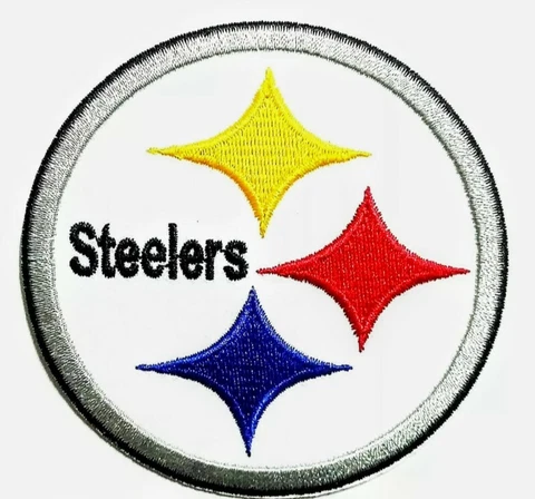 Pittsburgh Steelers Embroidered 3" Iron On Patch Cover