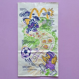 Vintage 1991 McDonald’s Happy Meal Papiertüte Birdie Hamburglar Grimasse - Bild 1 von 10