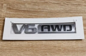 2x V6 AWD Opel Vauxhall Buick Holden GM GMC Chevy Chrom Emblem Schriftzug Badge - Bild 1 von 8