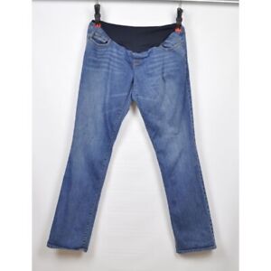 Liz Lange Maternity Target Blue Jeans Denim Pants Elastic Belly Women's Size 4