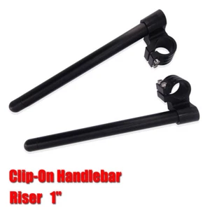 45mm CNC Billet Racing Riser Clip-On Handlebars For Honda CBR600RR 2003 2004 - Picture 1 of 5